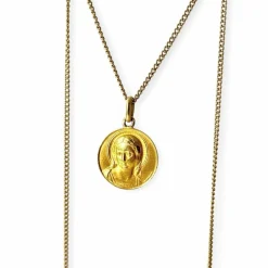 Médaille ronde Vierge Marie