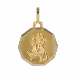 Médaille Saint Christophe or jaune