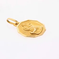 Médaille Saint Christophe or jaune