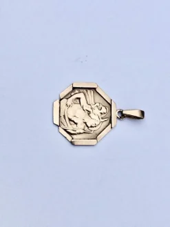 Médaille Saint Christophe Or Rose