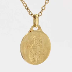 Médaille Saint Joseph or jaune