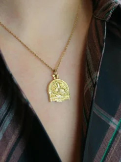 Médaille Saint-Georges terrassant le dragon or jaune