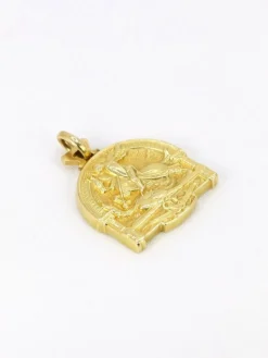 Médaille Saint-Georges terrassant le dragon or jaune