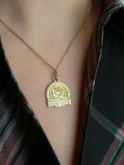 Médaille Saint-Georges terrassant le dragon or jaune