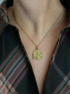Médaille Saint-Georges terrassant le dragon or jaune