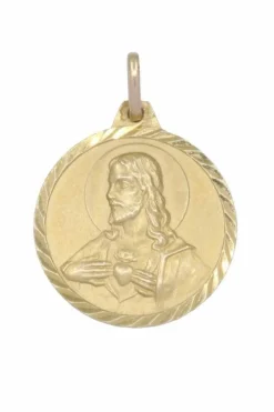 MÉDAILLE SCAPULAIRE VIERGE DES ANGOISSES ET SACRÉ CŒUR DE JÉSUS