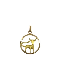Médaille Taureau Or Rose et Jaune