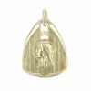 Médaille triangulaire or jaune Vierge auréolée
