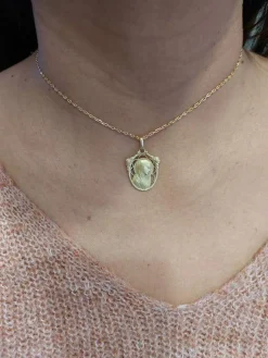 Médaille vierge art-déco