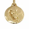 Médaille Vierge au voile signée Augis