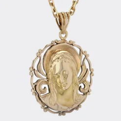 Médaille vierge en or ancienne