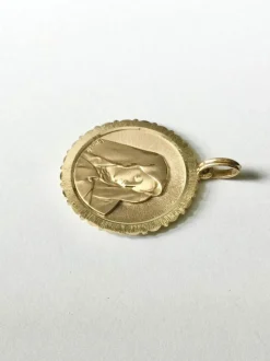 Médaille Vierge En Or Emile Dropsy