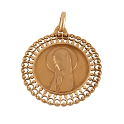 Médaille Vierge entourage rayonnant