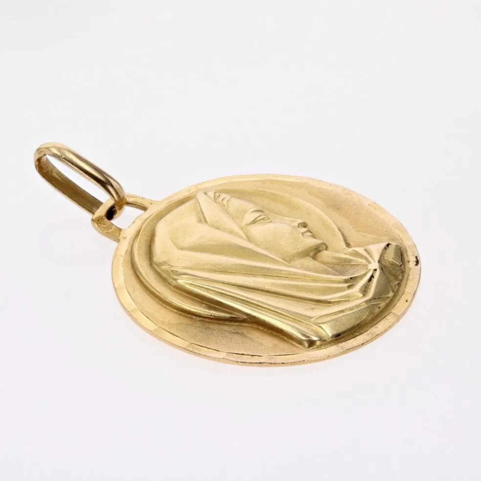 Médaille Vierge Marie or jaune