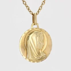 Médaille Vierge Marie or jaune