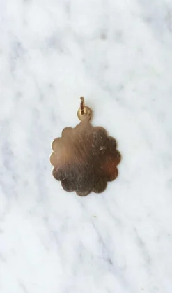 Médaille Vierge or rose