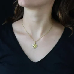 Médaille Zodiaque Bélier or jaune