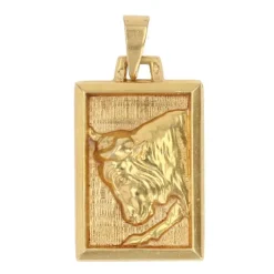 Médaille Zodiaque Taureau or jaune