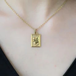 Médaille Zodiaque Taureau or jaune