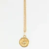 Médaille Zodiaque vintage en or jaune