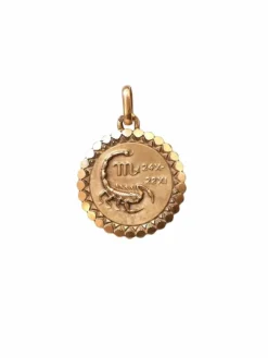 Médaille Zodiaque vintage Scorpion en or