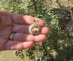 Médaille Zodiaque vintage Taureau or