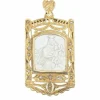 MÉDAILLE VIERGE A L'ENFANT AU SCAPULAIRE ART-NOUVEAU
