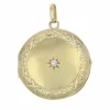 Médaillon ancien en or et diamant