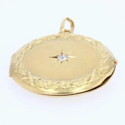Médaillon ancien en or et diamant