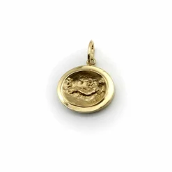 Médaillon Aphrodite Signature en or 14 carats de style classique