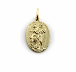 Médaillon de Vénus et Mars de renaissance classique de signature d'or