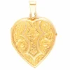 Médaillon en forme de coeur en or