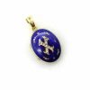 Médaillon en émail guilloché diamant doré Fabergé
