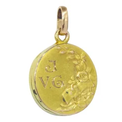 Médaillon en or vintage