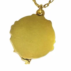 Médaillon or, avec diamants