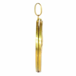 Médaillon or jaune, diamants