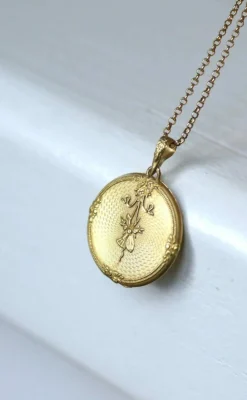Médaillon Ouvrant Guirlande Or jaune