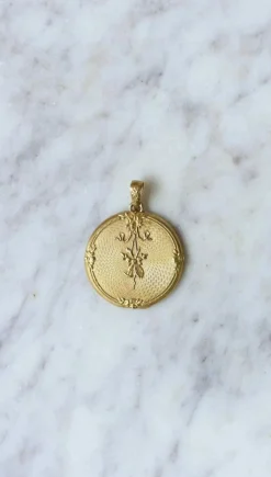 Médaillon Ouvrant Guirlande Or jaune
