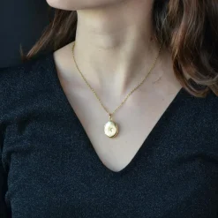 Médaillon ouvrant or jaune