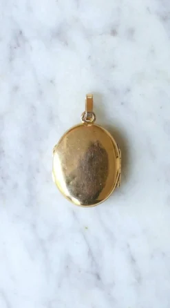Médaillon ouvrant Or jaune et Perles