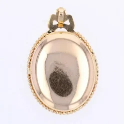 Médaillon Pendentif ancien en or et perles
