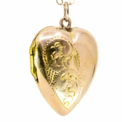 Médaillon porte-photo ancien or 9ct