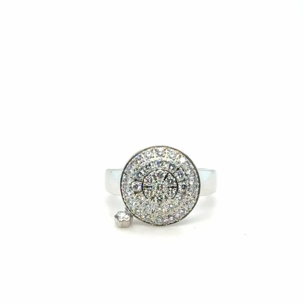 MontBlanc - Bague « La Dame Blanche » Or blanc et diamants