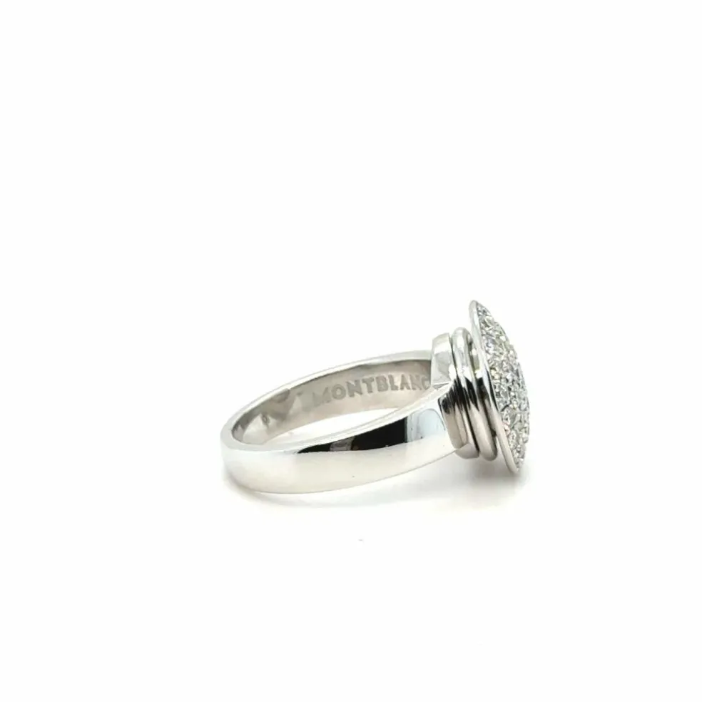 MontBlanc - Bague « La Dame Blanche » Or blanc et diamants