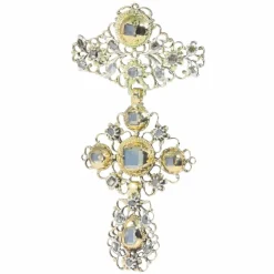 Or, croix de diamant