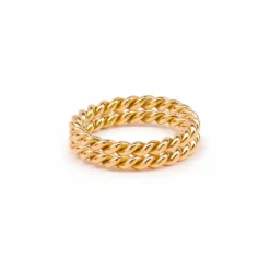 Paire d'Alliances Torsadées Or Jaune