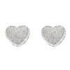 Paire de boucles d'oreilles en or gris et diamants