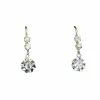 Paire de boucles d’oreilles dormeuses en or 18 carats et diamants