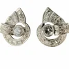 Paire de boucles d'oreilles Art Déco en platine