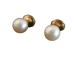Paire de Boucles d'Oreilles Perles de Culture